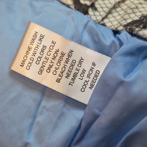 Central Park West Wesley Snakeskin Print Full Zip Puffer Jacket, XS - Picture 11 of 16